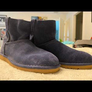 Dark Blue Short Ugg Boots Size 10 Women Unlined